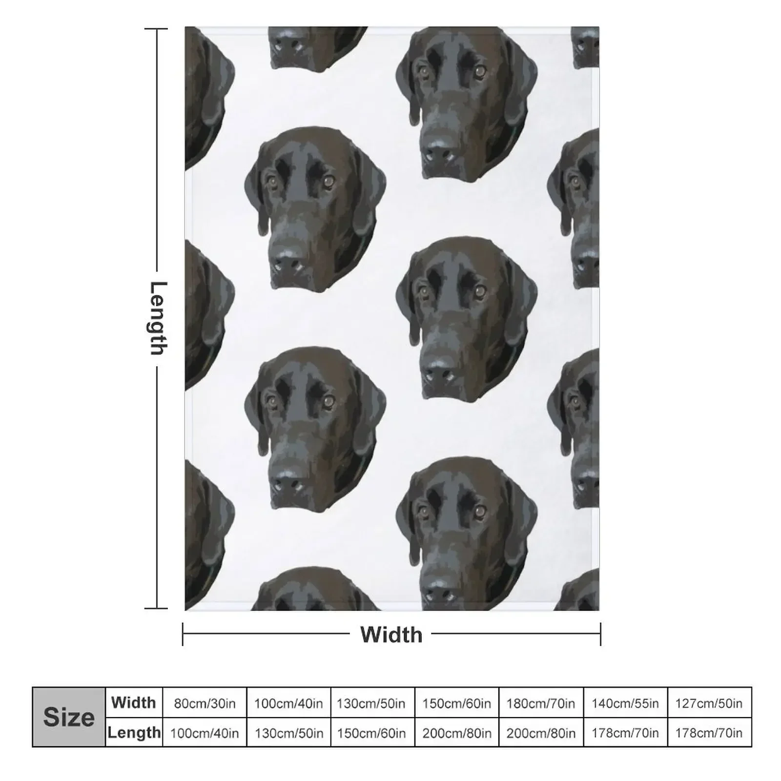 Black Lab Merch Throw Blanket