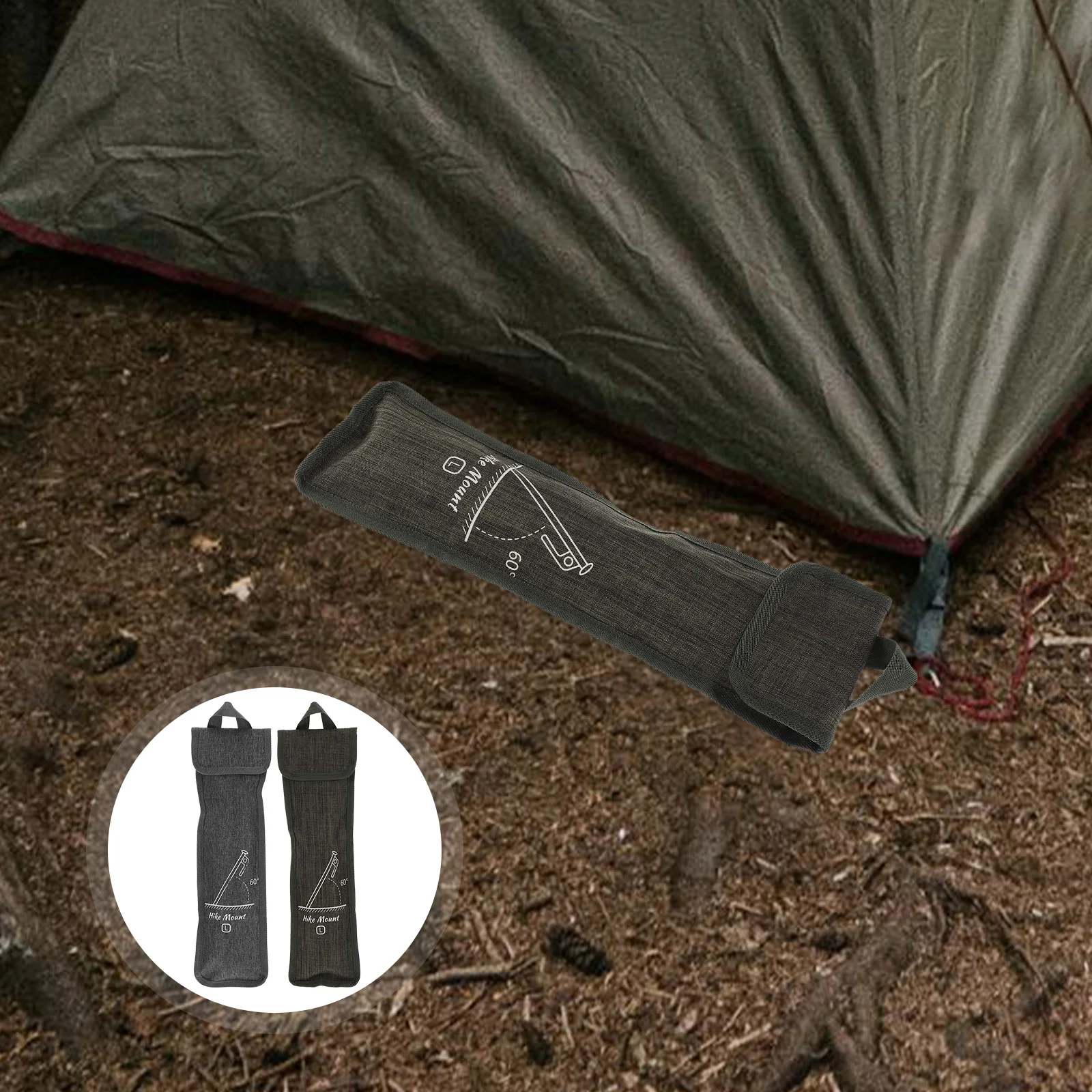 

2 Pcs Floor Nail Storage Bag Camping Bags Portable Tent Stake Tents Peg Pouches Replacement Handheld Stakes