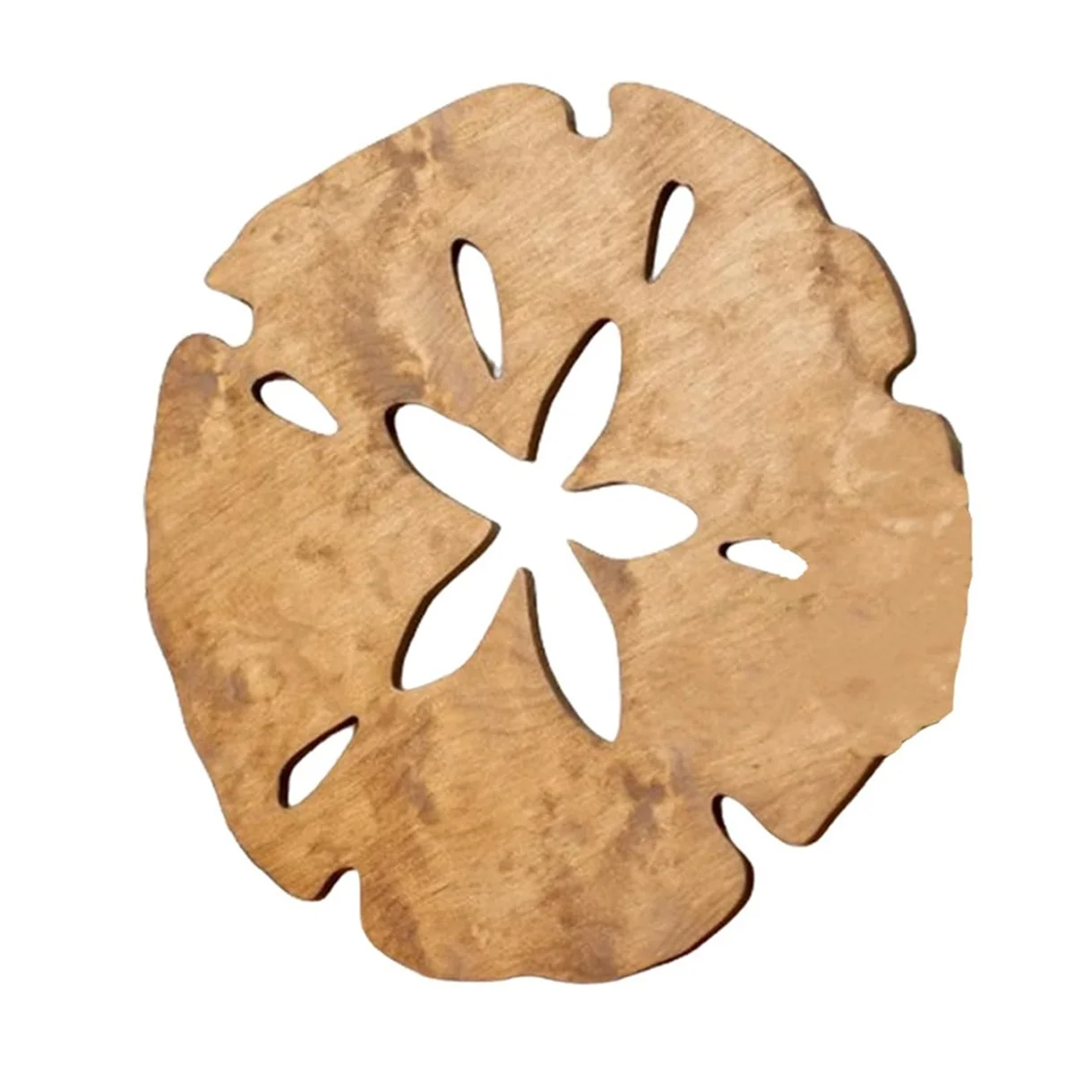 Wall Decor Sand Dollar Wall Decor Wood Round Sand Dollar Wall Art Outdoor Beach Decor Hanging Decoration,Brown