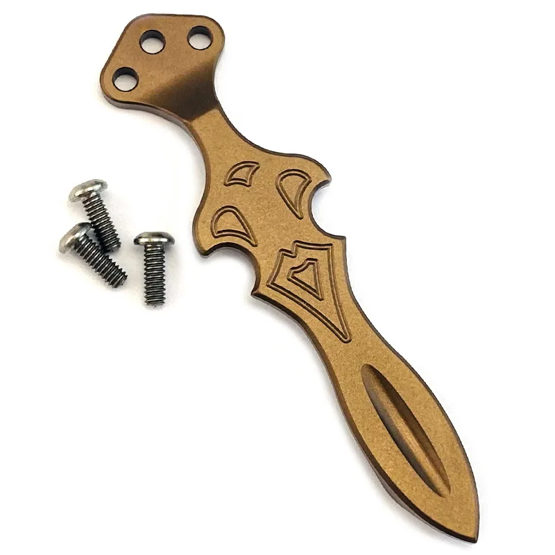 3 ألوان سكين التيتانيوم المتكاملة جيب كليب المشبك ل Benchmade Bugout 535 Griptillian 551 940 980 ZT0640 0920 إيمرسون CQC #3