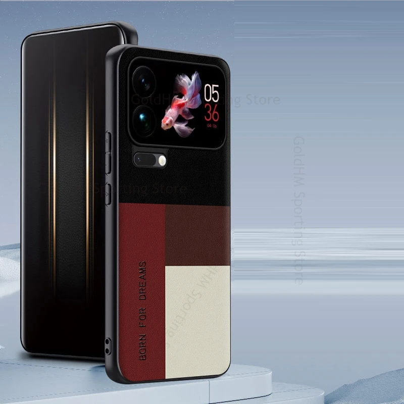 

For Xiaomi 17 Pro Max Luxury Leather Spliced Plaid Case For Xiaomi 15S Pro Mi 15 17Pro Soft Silicone Bumper Stitching Back Cover