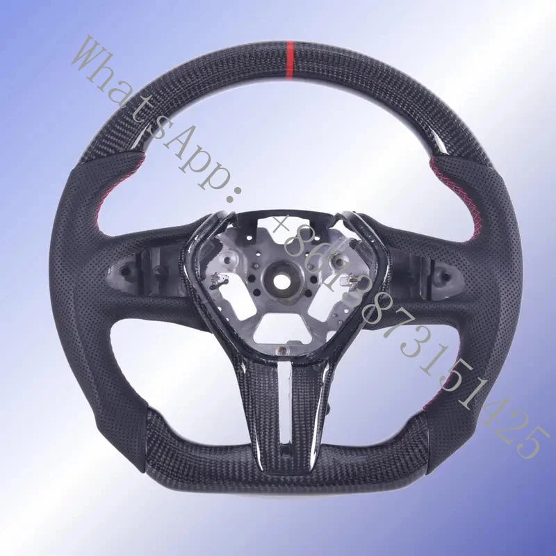 

ForGlassy Carbon Fiber Steering Wheel Q60 Q50 QX50 2017 2018 2019 2020 2021