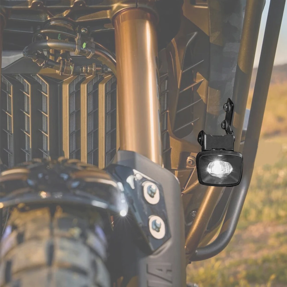 Tenere 700 World Raid Motorcycle Parts 2022 2023 2024 For Yamaha Tenere700 Auxiliary Light Mount Holder Lower Fog Lamp Bracket