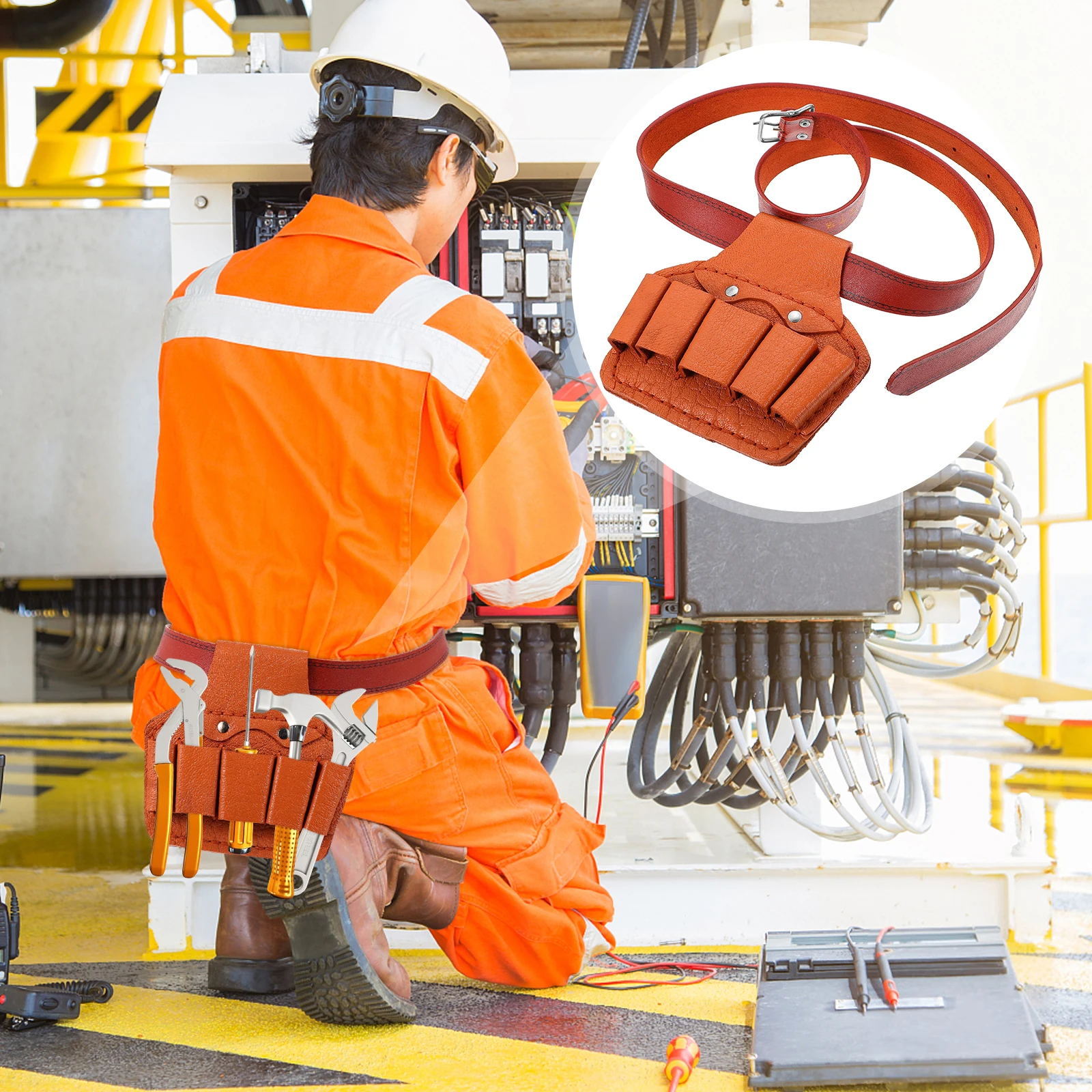 

Electrician Tool Bags Durable Storage Container for Men Maintenance Tools Kit Belt waist bag tool pouch