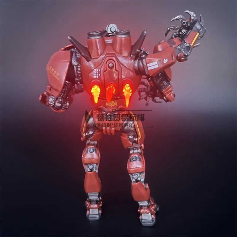 New Pacific Rim Luminescence Action Figure Red Tramp Japanese Mecha Room Ornament Model Toys 7 Inch Cool Birthday Present Gifts