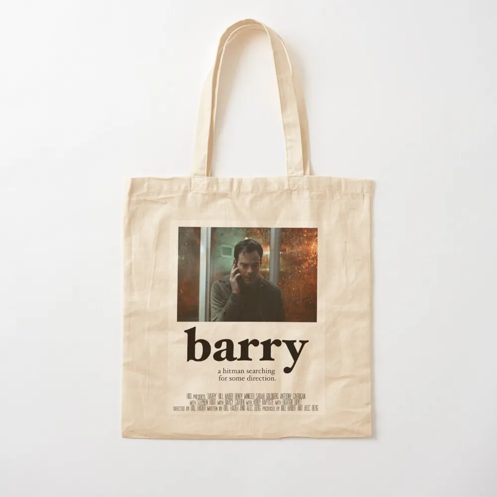 

BARRY Indie Movie Style Poster Minimalist Tote Bag Women's bags university shopper bag Woman shopper bag Canvas Tote