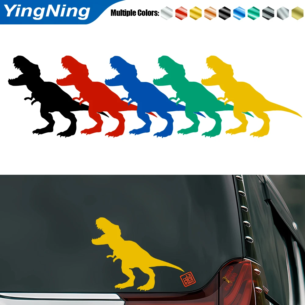 

Водонепроницаемая наклейка на автомобиль с изображением Тираннозавра Рекса, высококачественная виниловая наклейка для окна грузовика, ноутбука, бампера, прочный силиконовый силуэт динозавра, декор для авто, 1 шт.