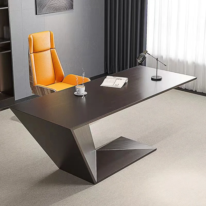 

Executive Modern Wood Case Modem Office Furniture Wooden Modern Minimalist Office Book Room Table Lamp