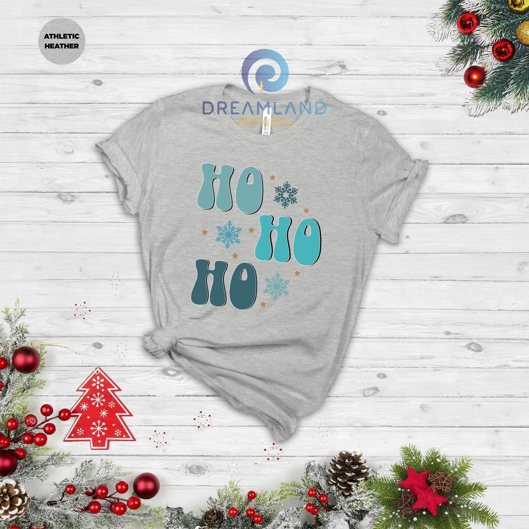 Ho T-shirt Festa di Natale SweaT Babbo Natale Vacanze di Natale Capodanno Buon inverno