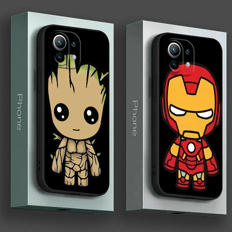 

Iron Man Groot Spiderman Avengers Phone Case For Xiaomi Poco X8Pro Max X6 X7 X8 M6 M7 M8 F6 F7 Pro F8 14T 15T Pro 15 Ultra Cover