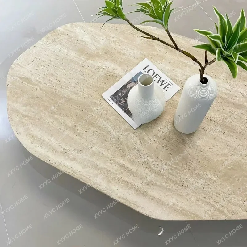 XXModern wabi style living room household cream style solid wood creative tea table