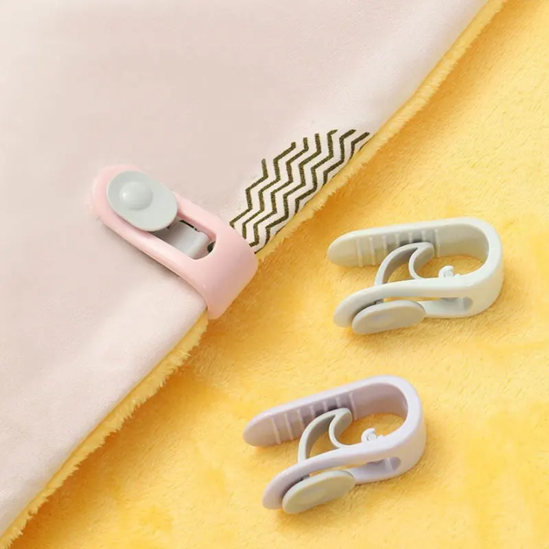 

6Pcs/Set Quilt Non-Slip Fixing Clip Blanket Clip Duvet Sheet Fixer Anti-run Bed Sheet Quilt Fastener Sleep Anti-runing Device