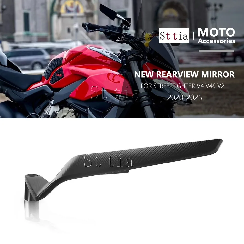 Neue Passform für Ducati Streetfighter V4 S V4S STREETFIGHTER V2 Motorradzubehör Seitenspiegel Windflügel Seitenrückspiegel