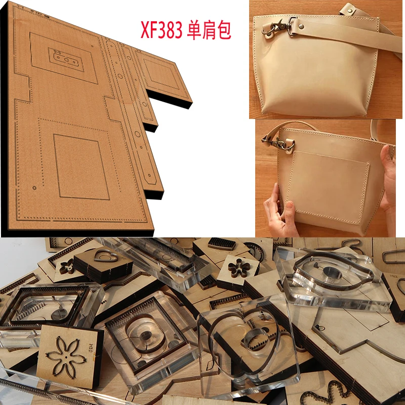 New Japan Steel Blade Wooden Die Shoulder bag Leather Craft Punch Hand Tool Cut Knife Mould XF383