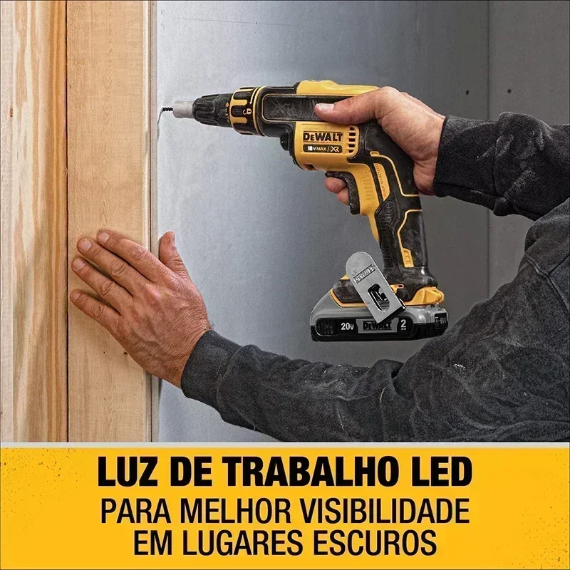 DEWALT 20V Drywall Screw Gun Handheld Automatic Feeding Nailing Machine Brushless 360 Degree Rotation Nail Gun DCF620 DCF6202