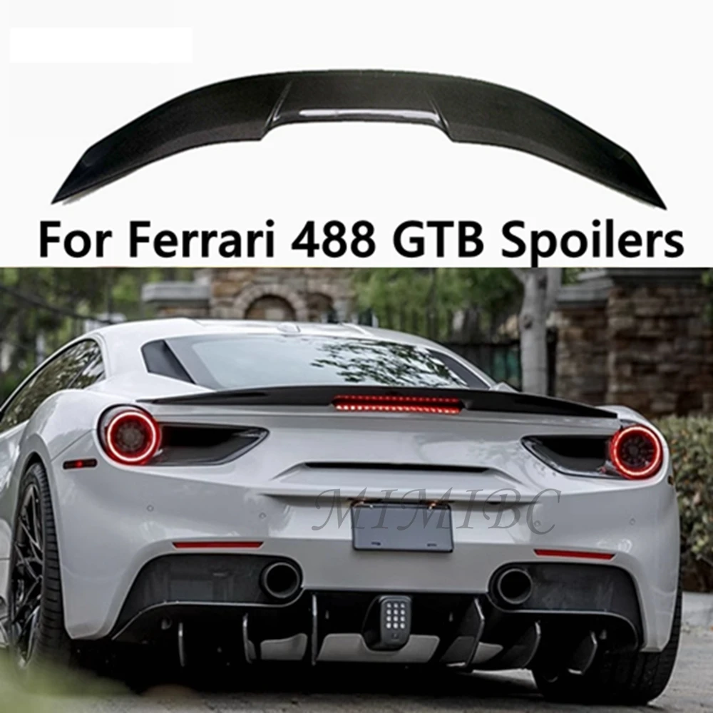 

Spoiler 488 VORSTEIN STYLER Carbon Fiber REAR TRUNK SPOILER For 2015-2018 FERRAR 488 GTB Rear Bumper