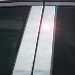 10Pcs For Chevrolet Cruze 2011-2015 Car Door Pillar Posts Trim Panel Silver Chrome Moulding Auto Window Exterior Column Stickers