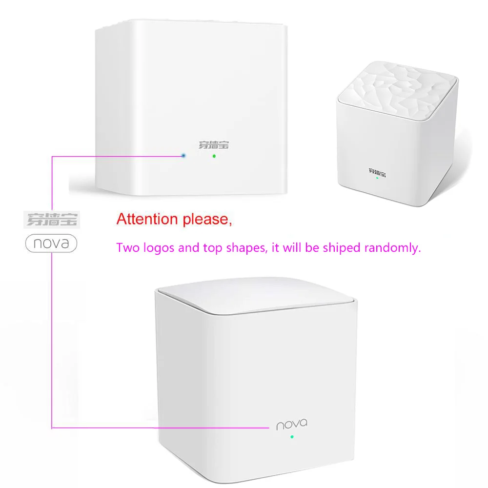 Tenda Nova 1xMW3 Home AC1200 Wireless Router Wifi Repeater Mesh Wi-Fi System Extender Bridge APP Remote Manage Easy Setup