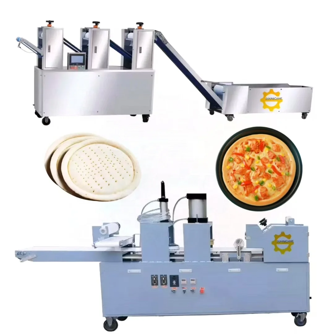 Fully Automatic Pizza Making Machine Pizza Dough Make Up Line Pizza Production Line