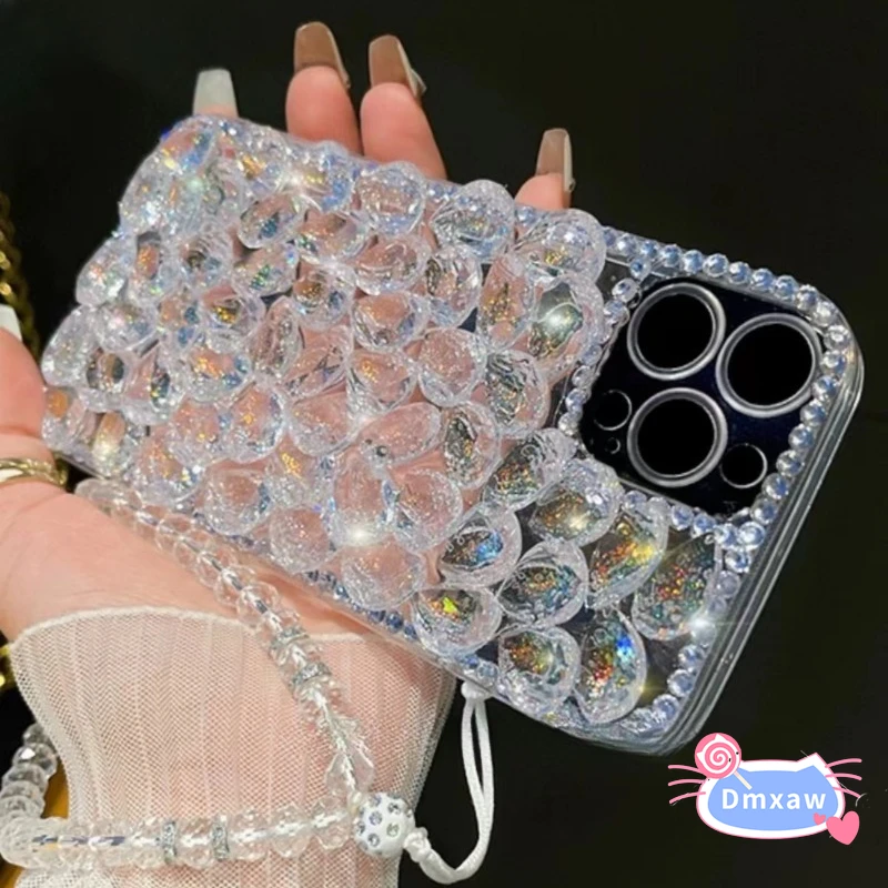 Luxury Diamond Phone Case For Honor Magic 6 Pro Lite Ultimate 5 4 Pro Lite 3 9X Pro 8X Max View 10 Lite Shinning Bling Cover