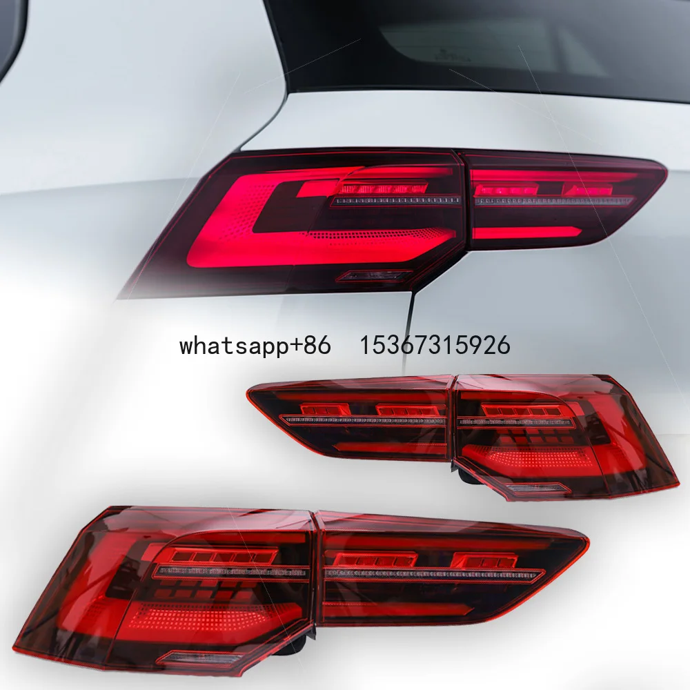 Car Lights for VW Golf 8 LED Tail Lamp 2020-2022 Golf8 Tail Light Signal Drl Rear Stop Brake Animation Automotive Accessory