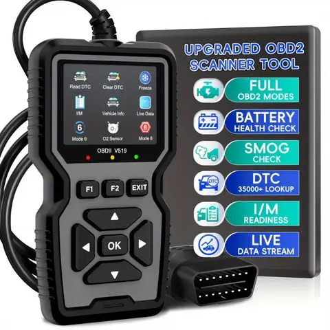 고급 OBD2 스캐닝 진단 도구 | 전문 엔진 코드 리더 및 재설정 | 실시간 데이터 진단 읽기 도구