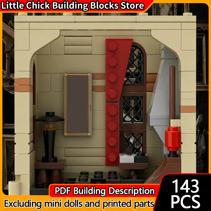 

Волшебная модель фильма MOC, строительные кирпичи, витрина для общей комнаты, модульная технология, детские праздничные подарки, сборные игрушки, костюм