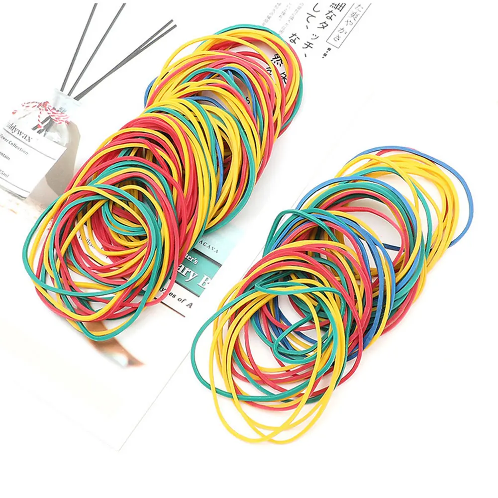 Stretchable Home Office Flexible Document Organizing Rubber Band Ball School Durable Elastic Loops DIY Arts Crafts Round