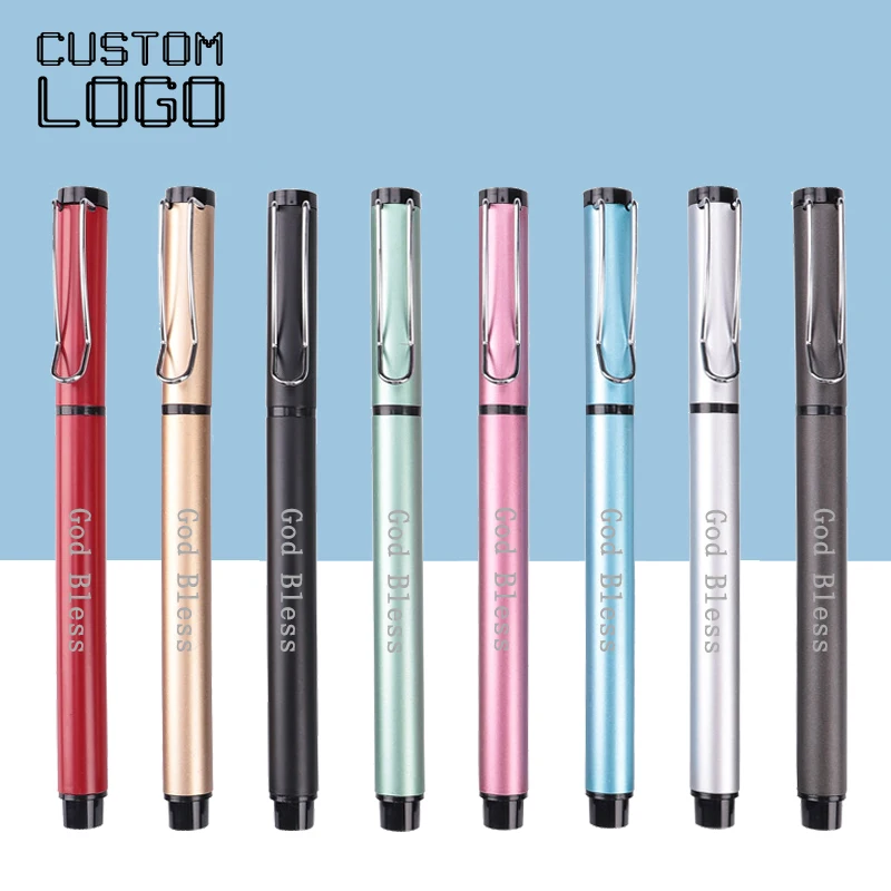 

Free Custom Logo Metal Neutral Pen Correction Grip Posture Student Gift Writing Pen Ball Point Pens School Office Stationery