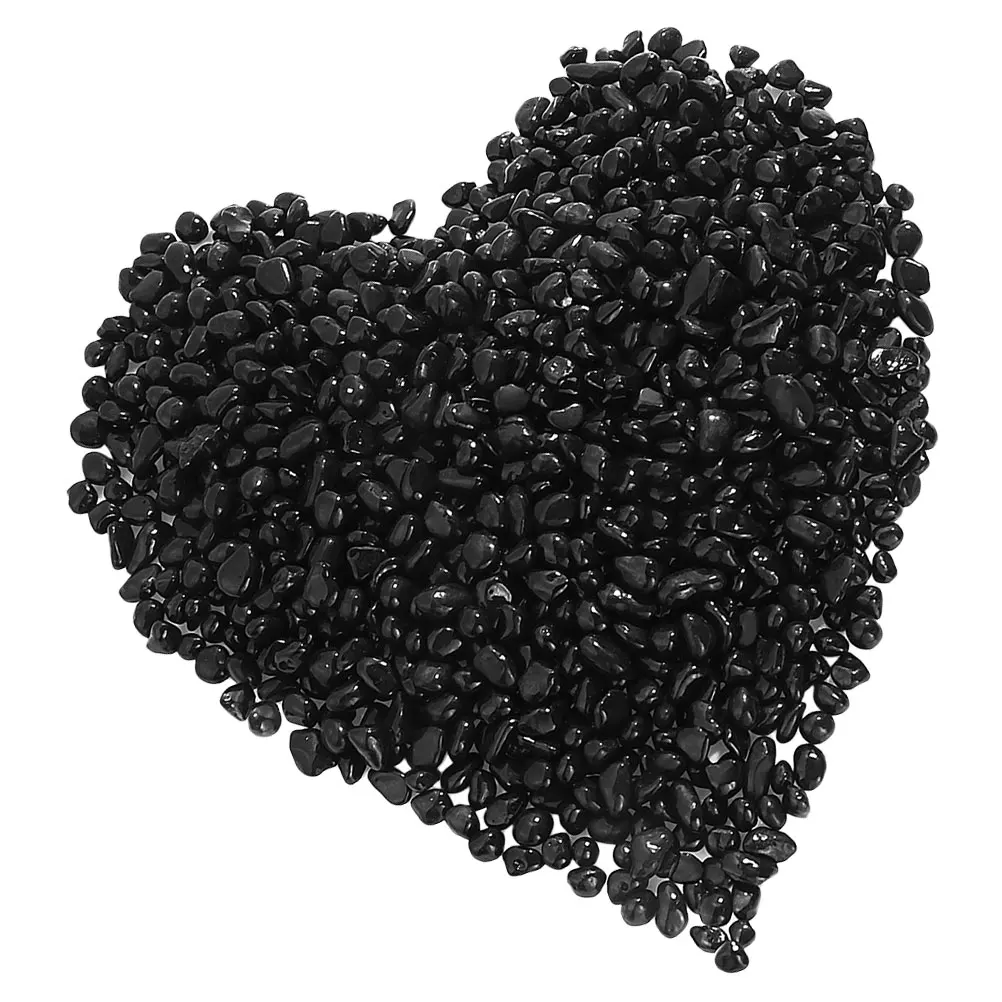 

Black Aquarium S Gravel Pebbles for Fish Tank Decor Smooth Texture Healthy Glass Material Pet SuppliesAquariumDecor