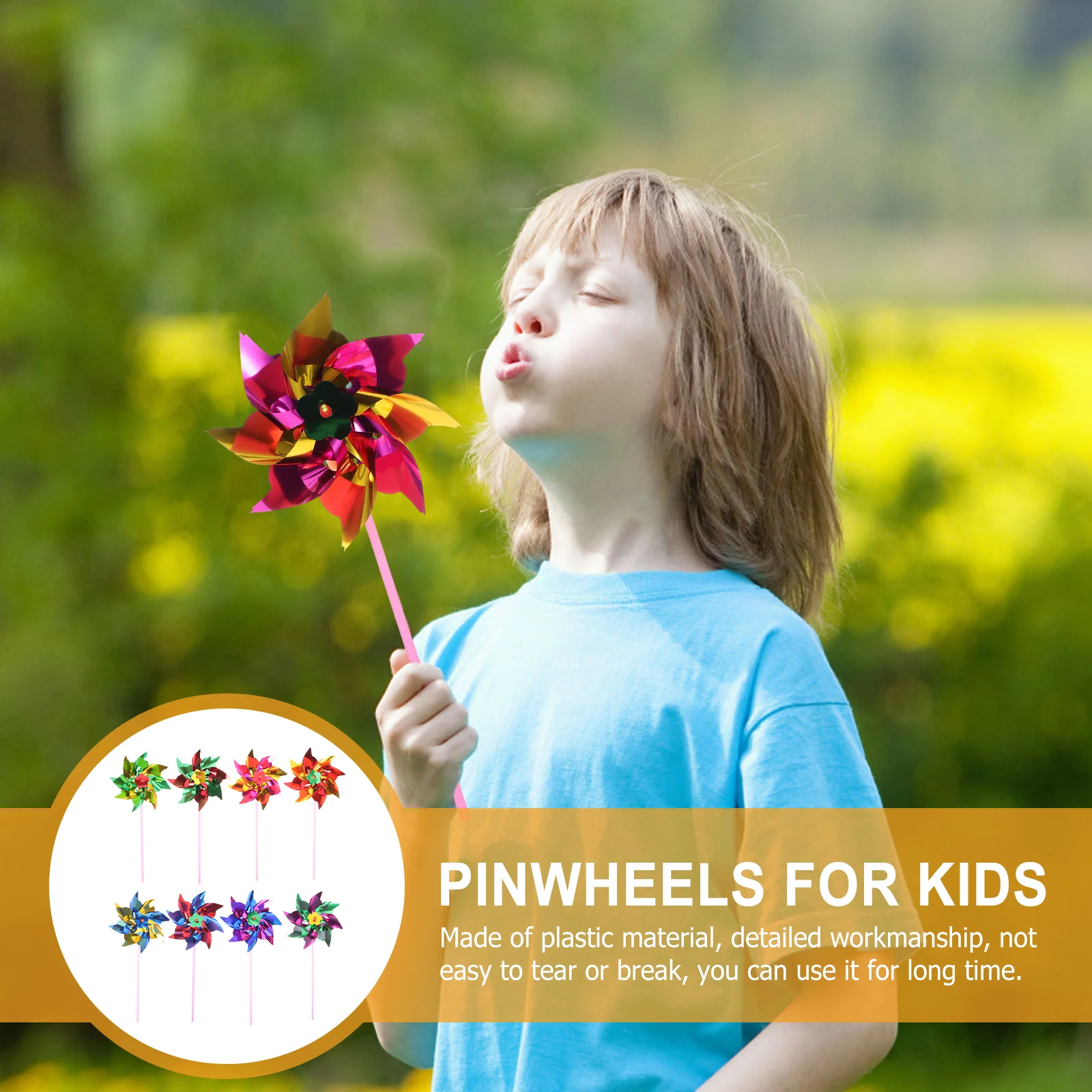 100 Pcs Outdoor Playset Small Windmill Toy Pinwheels for Kids Spinner Flash 3000X1500X200CM Yard Toys Plastic Garden Child