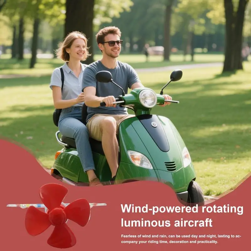 

Flying Airplane Car Decor Luminous Rotating Helicopter Toy Waterproof Lightweight Led Colorful Decor For Family Friends