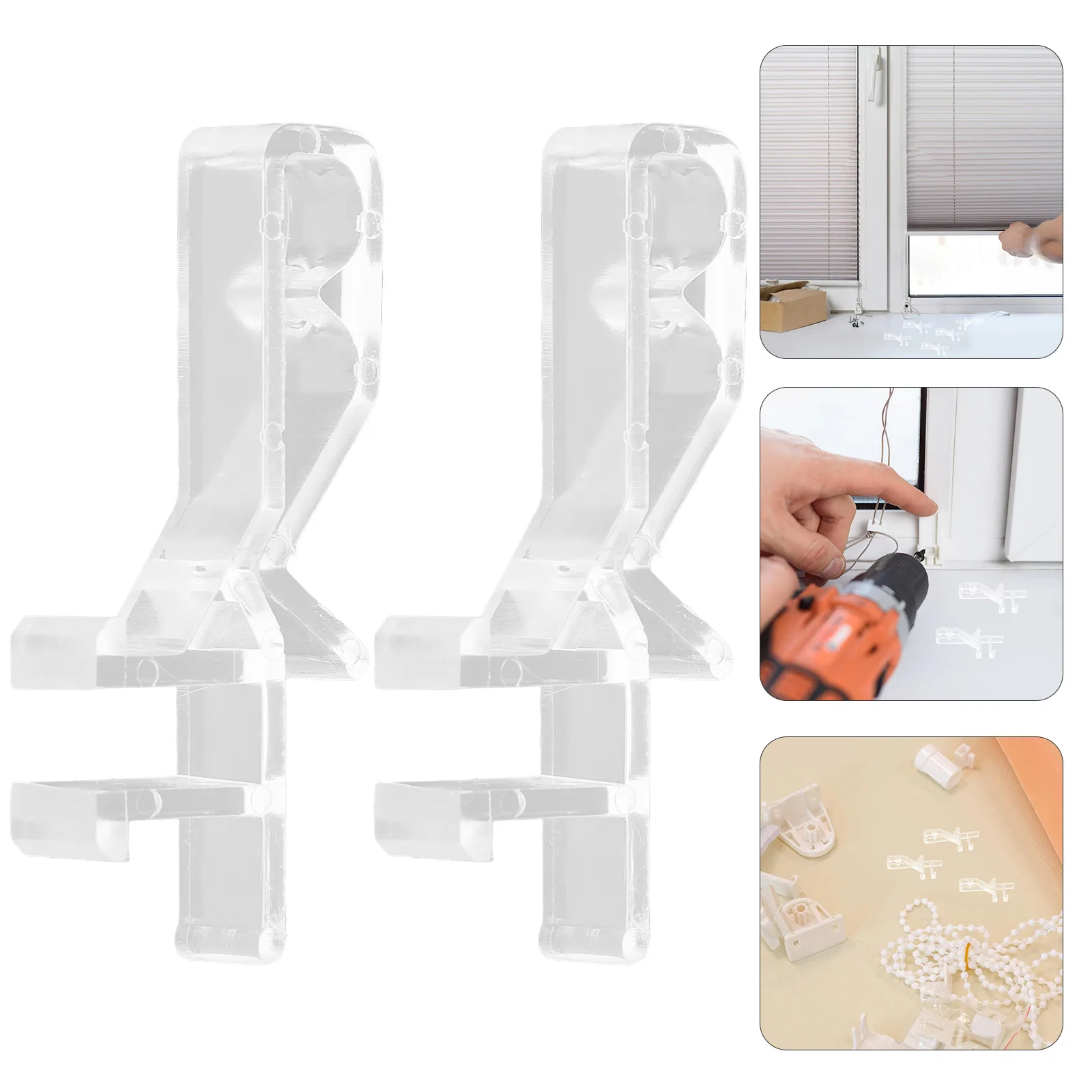 

20 Pcs Window Blinds Trays for Clips Set Sash Replacement Valance Clear Retainer