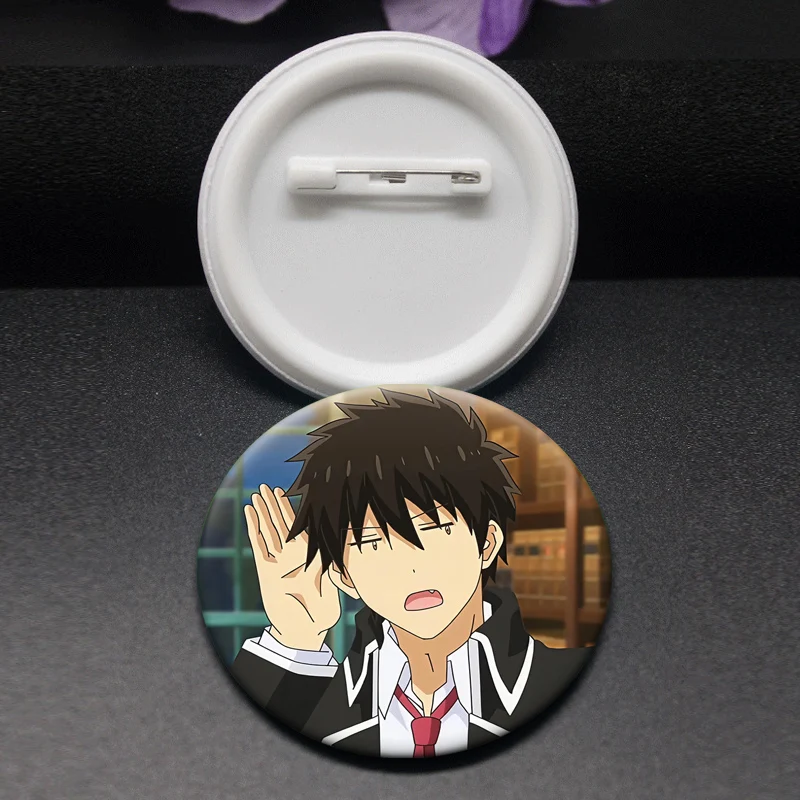Anime Boarding School Juliet Brooch Romio Inuzuka,Juliet Persia,Hasuki Komai,Chizuru Maru Button Pin Cartoon Badge for Bag Decor