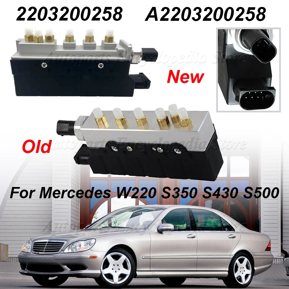 

For Mercedes W220 S350 S430 S500 S600 2203200258 Car Accessories A2203200258 Suspension Valve Air Supply Solenoid Valve Block