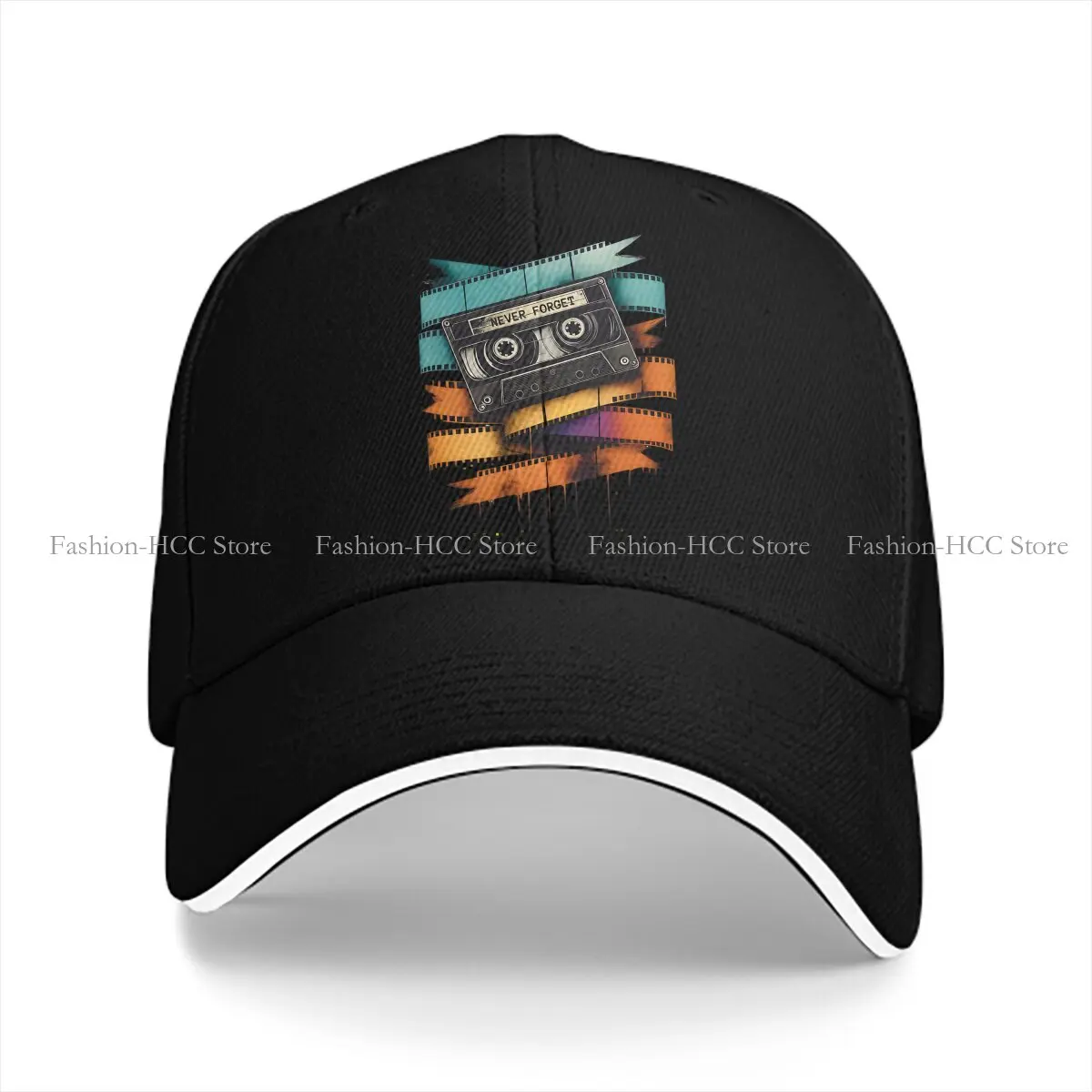 Colorful Vintage Baseball Cap Men Hats Women Visor Protection Snapback Tape Never Forget Caps