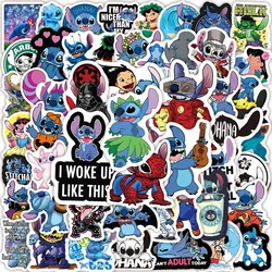 Autocollants de dessin animé Disney pour enfants, décalcomanies graffiti mignonnes, CAN o & Stitch: The Series, téléphone, ordinateur portable, bagages, planche à roulettes, bricolage, 10 pièces, 30 pièces, 50 pièces