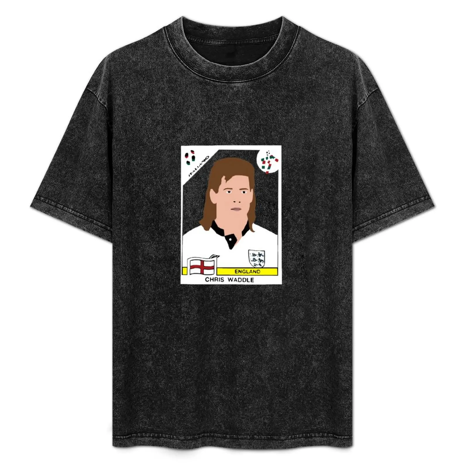 

Chris Waddle England Italy 90 T-Shirt Simple Line Art Print Tee