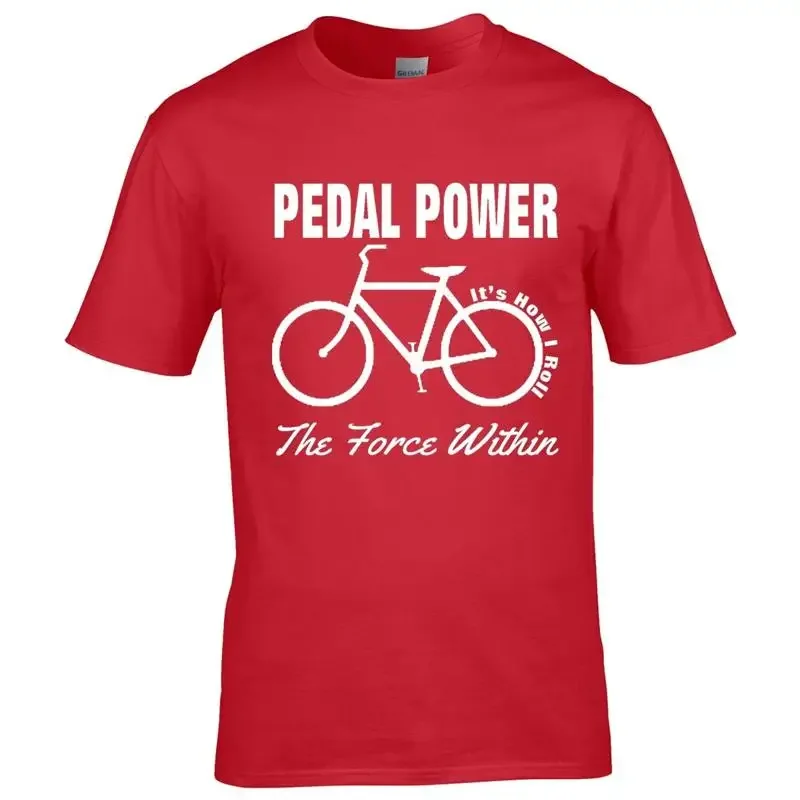 Cycling T Shirt Bicycle Cyclist Bike Push The Force Within Pedal Power