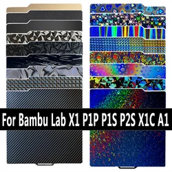 For Bambu lab P2S X1 X1C A1 P1P P1S PEI Plate Smooth Textured PEI Sheet Double Side PEO PET For Bambulab P1S P1P X1C Build Plate