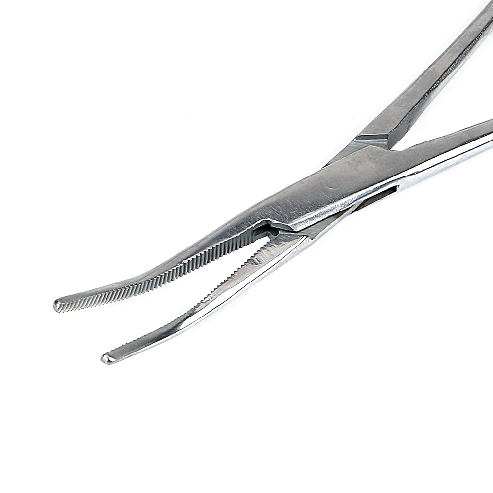 Fishing Locking Pliers Pet Hair Clamp Curved/Straight Hemostatic Forceps Stainless Steel