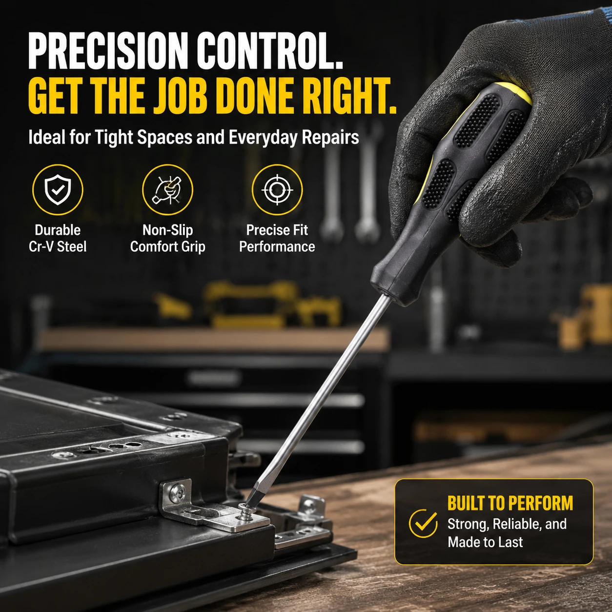 1pc Phillips Screwdriver Set, Chrome Vanadium Steel Blade, anti Slip Grip, Suitable for Electronic Product Maintenance, Home