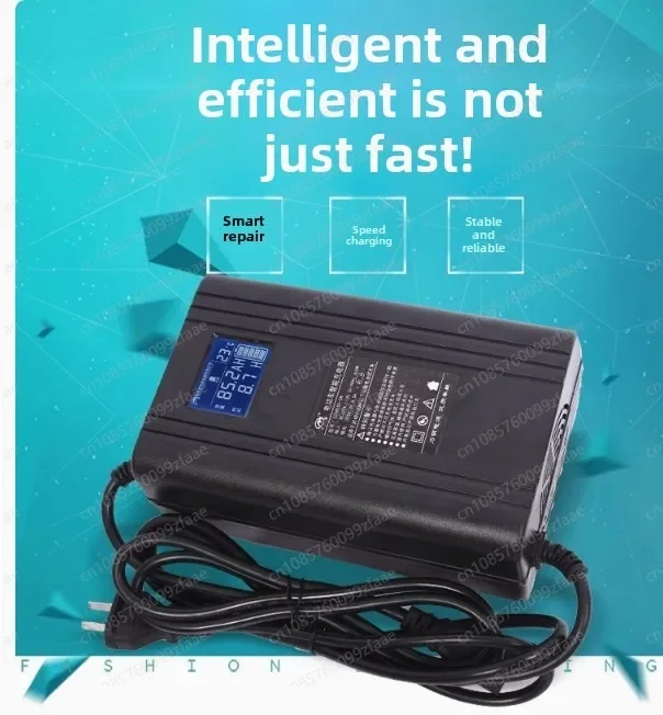 Chargeur intelligent avec écran d'affichage, adapté pour SOCO, NIU, 48V, 60V, 10A, Snap3A, TSC, TC, CU, DU, RU, Umini