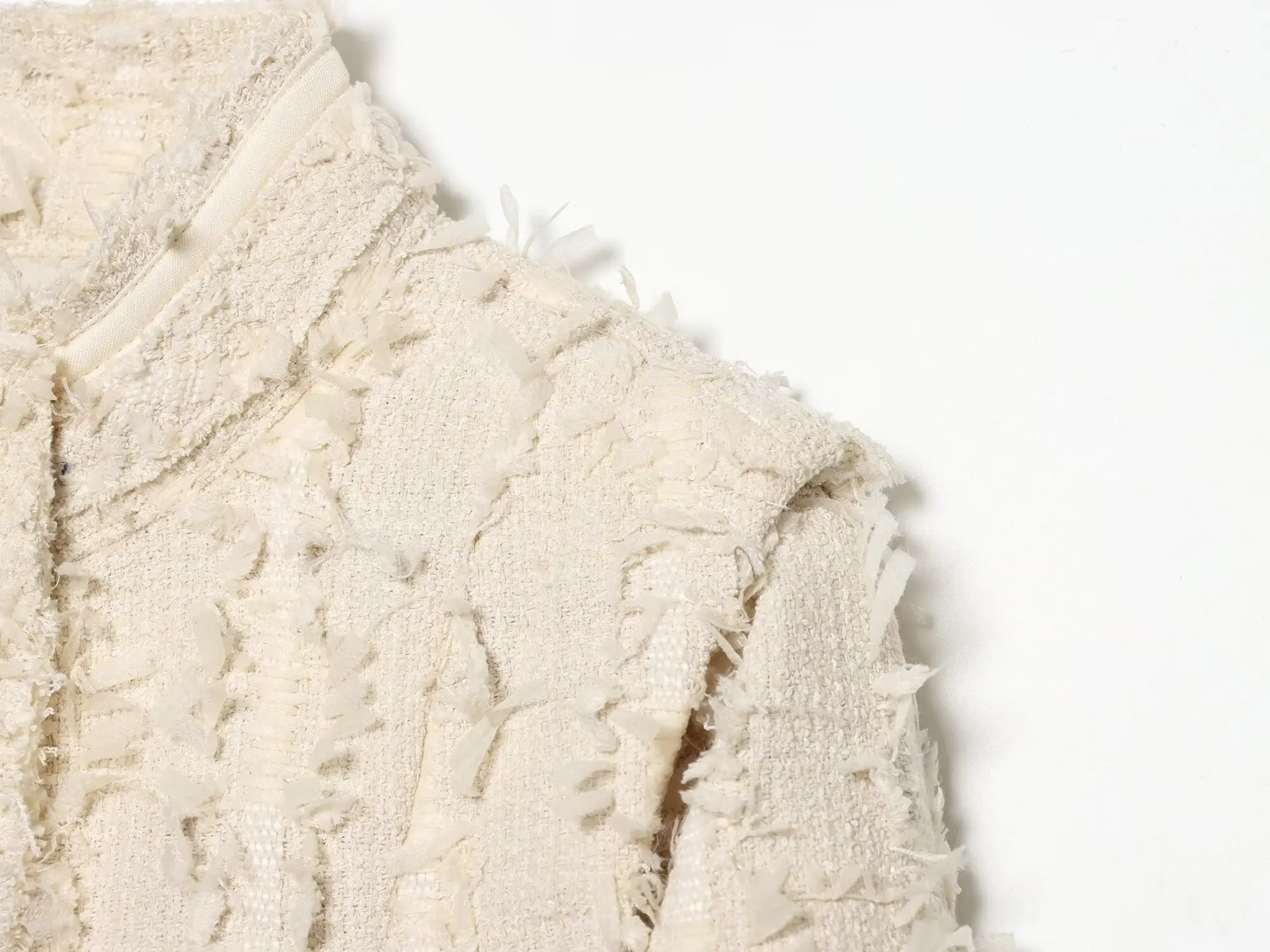 TFMLN 2026 Damen Kurzmantel Elegante Schicke Stehkragen-Jacke Herbst Neu Langarm Anzugjacke Pendler-Oberbekleidung – Detail 5