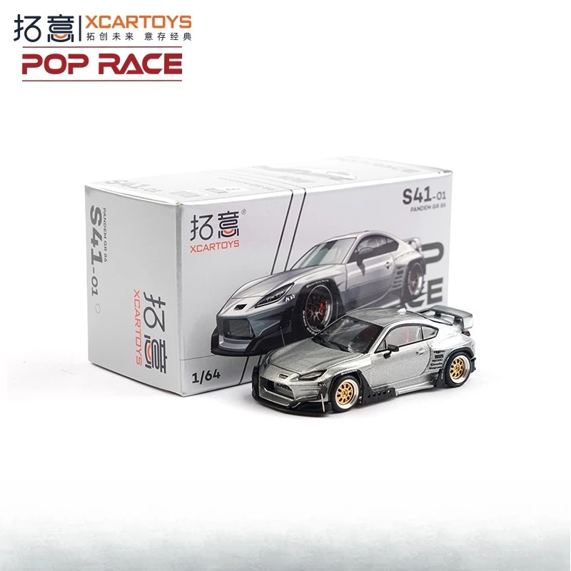 

Diecast POPRACE 1/64 Scale PANDEM GR 86 Toyota Alloy Car Model Collectible Toy Gift Souvenir Display Ornament