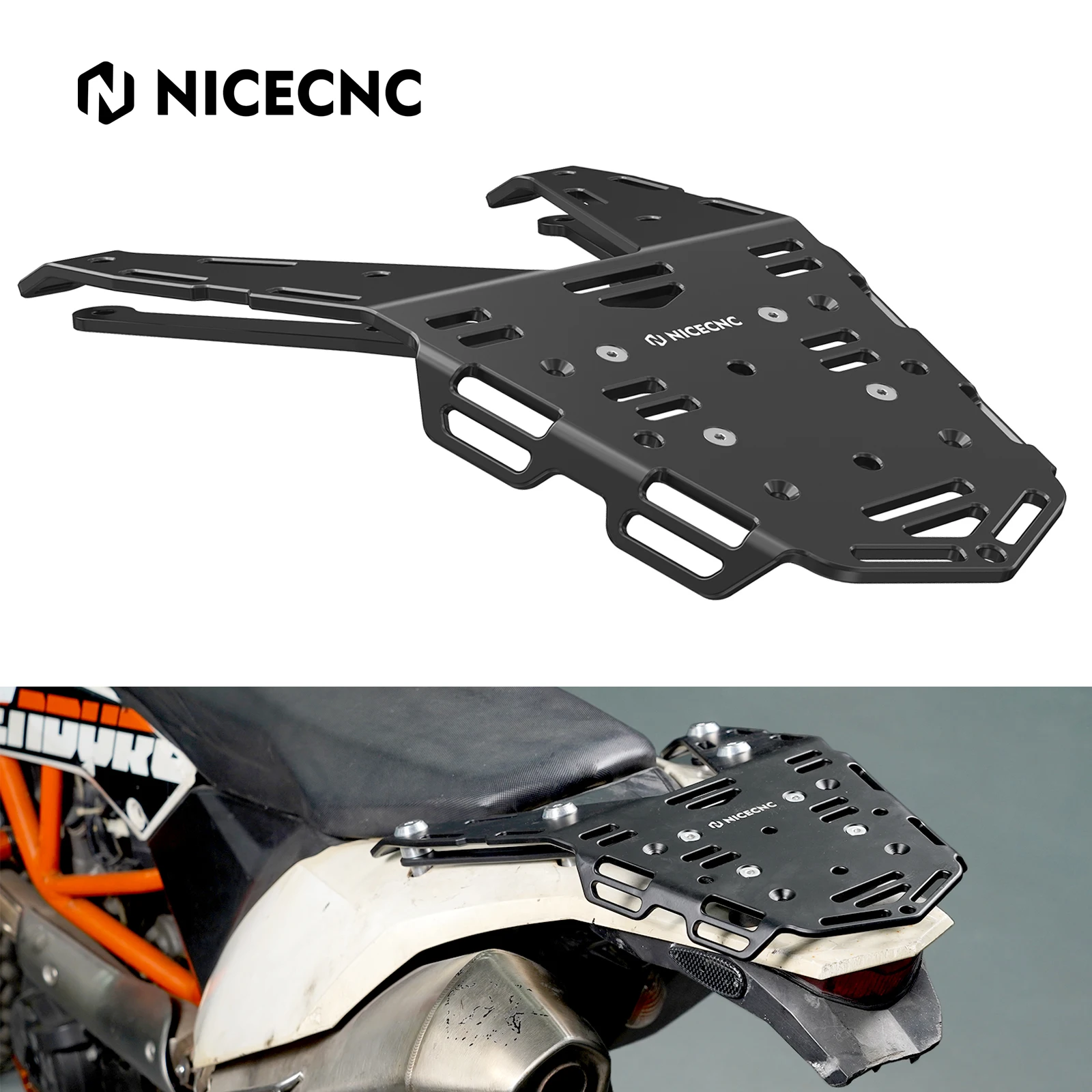 

NICECNC Motorcycle Rear Luggage Cargo Rack Bracket For KTM 690 Enduro R 2008 2009 2010 2011 2012 2013 2014 2015 2016 2017 2018