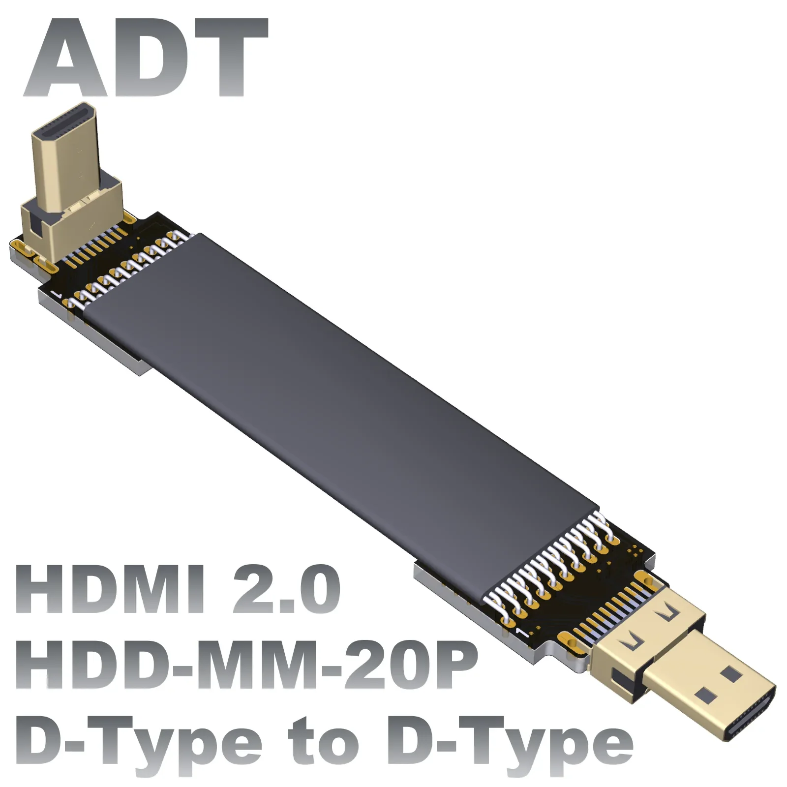 

ADT micro HDMI Extended adapter cable D type to D type Supports HDMI2.0b high dynamic range video transmission