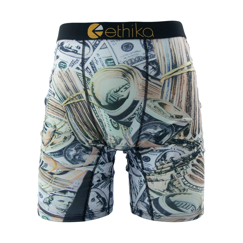 ETHIKA 1 قطعة الرجال الملابس الداخلية الملاكمين تنفس شبكة المنشعب رجل جذوع حجم كبير S-3XL رجل السباحة السروال الرجال سراويل جذوع