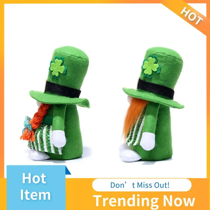 ABNL St Patricks Day Gnomes Decorations, Lucky Green Gnomes Plush For The Home, St Patricks Day Stuffed Doll Gifts For Decor, Du
