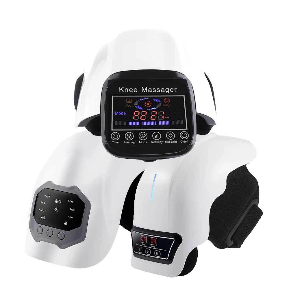 

Электрический инфракрасный нагревательный массажер для колена, перезаряжаемый красный свет, теплый наколенник, плечевой бандаж, вибрация суставов, кровообращение